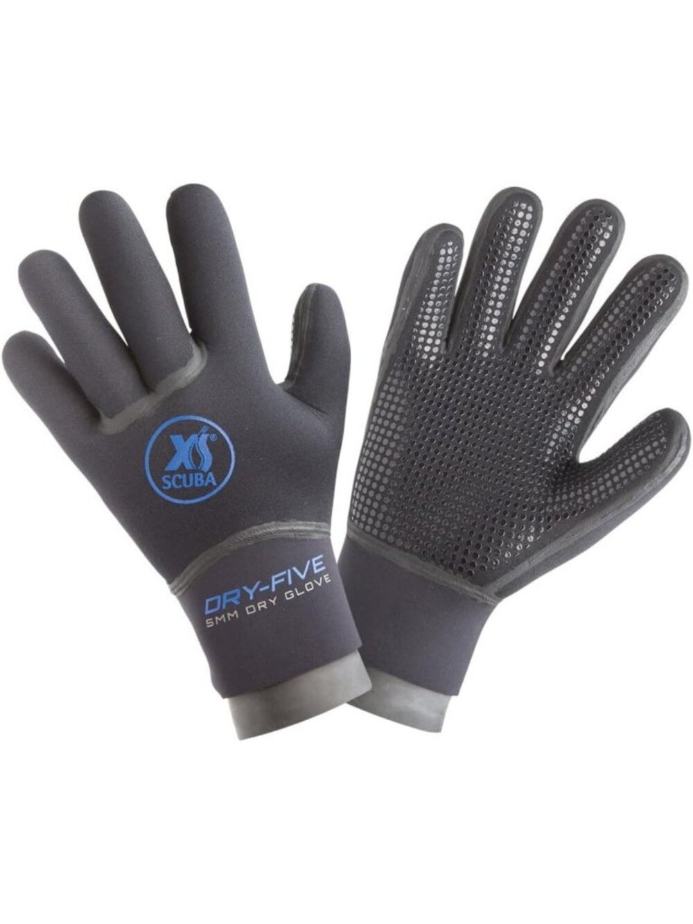 XS Scuba Diving Dry Five Finger Gloves - Waterproof, Durable, Perfect for Water